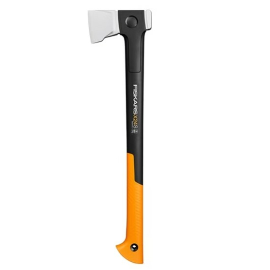 Fiskars 1069105 - Einzelne Axt (600 mm, 1260 g) - Beil, Gummierter Griff, Tragetasche Schwarz/Orange