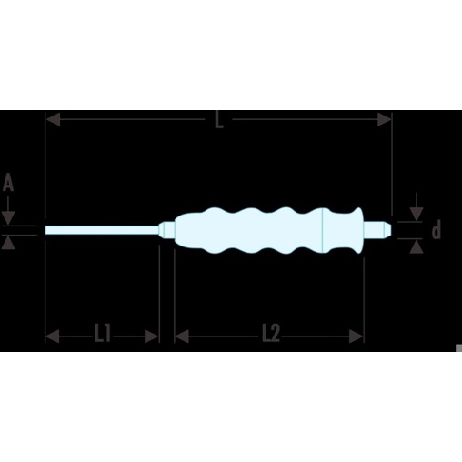 Facom - 255.G4 Koerner mit Handgriff 4 mm (Schlagwerkzeuge) - Abbildung ähnlich, FR