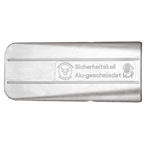 OCHSENKOPF OX 44-0000 Alu-Hohlkeil - glatt - 165mm | 73mm | 43mm | nachschleifbar | Profi-Einsatz | im Gesenk geschmiedet | doppelten Längsrippen