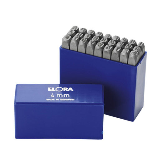 Elora - 400B-4 mm - Schlagbuchstaben-Satz (27-teilig) 4 mm, 663 g, 7×65 mm