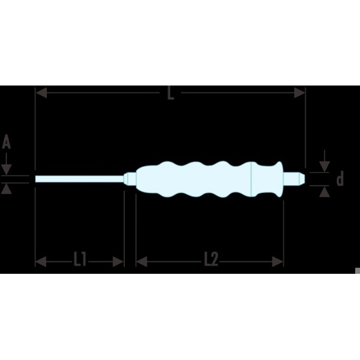 Facom - 255.G6SLS SLS Hammer mit Handgriff 6mm