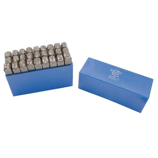 Elora - 400B - 27-teilig Schlagbuchstaben-Satz, 20 mm Schrifthöhe (Gewicht: 6590 g)