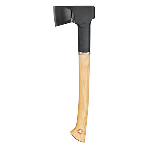Fiskars-N12 Holz-Karbonstahlmesser 526mm (ergonomisch, einfach zu greifen, inkl. Mantel)